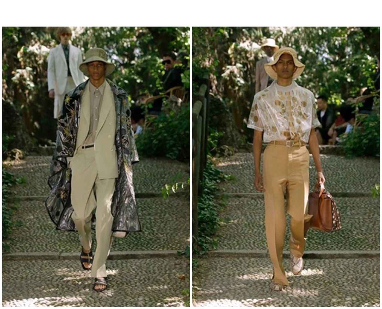 フェンディのコレクションで見たこともない形のバッグが登場