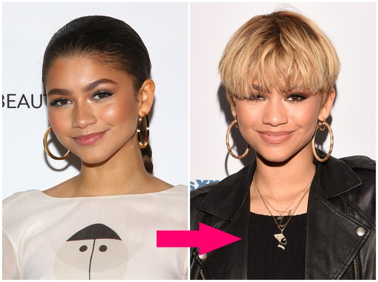 かわいさがアップ!セレブのイメチェン「ショートヘア」、ビフォー・アフター