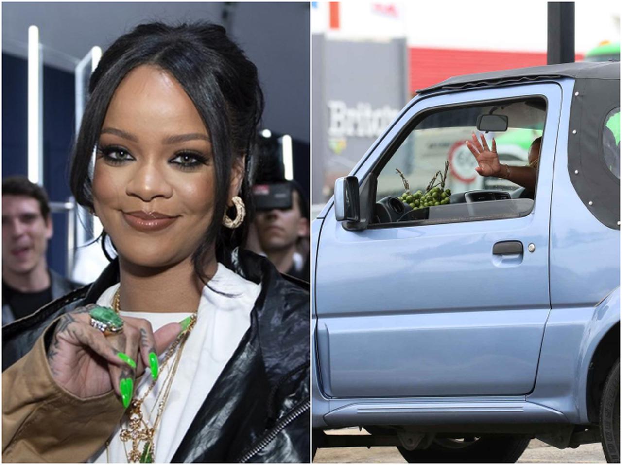 リアーナ、故郷で運転していたのは「スズキ」の車