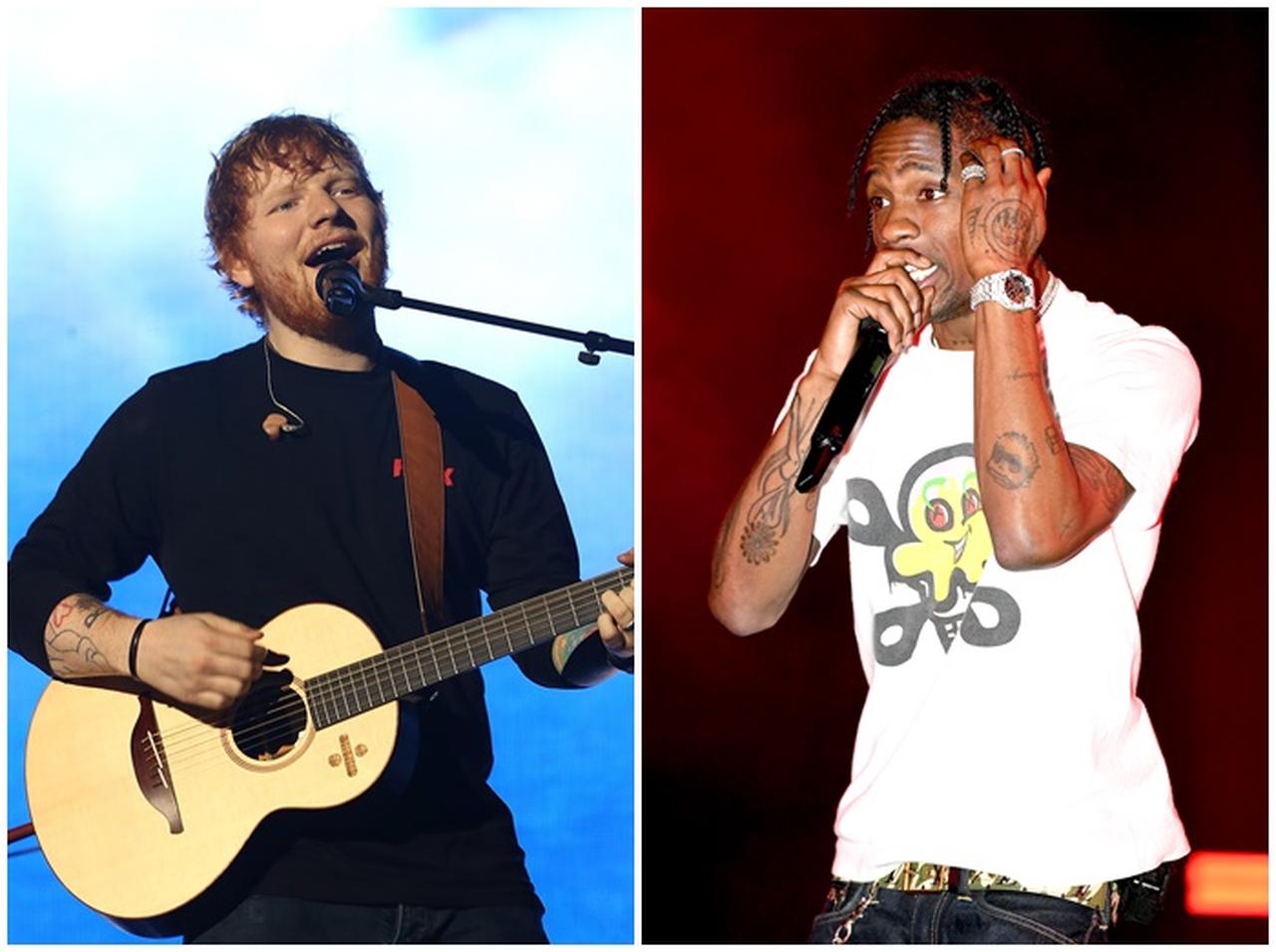 トラヴィス・スコットの公演にエド・シーランが飛び入り参加、異色のコラボを披露