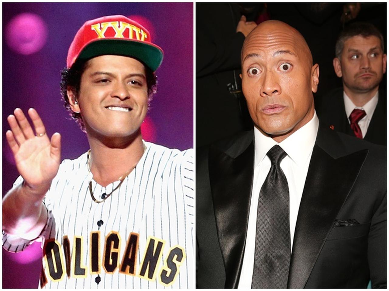 ドウェイン・ジョンソン、ブルーノ・マーズに「老けすぎな青春時代」をイジられる