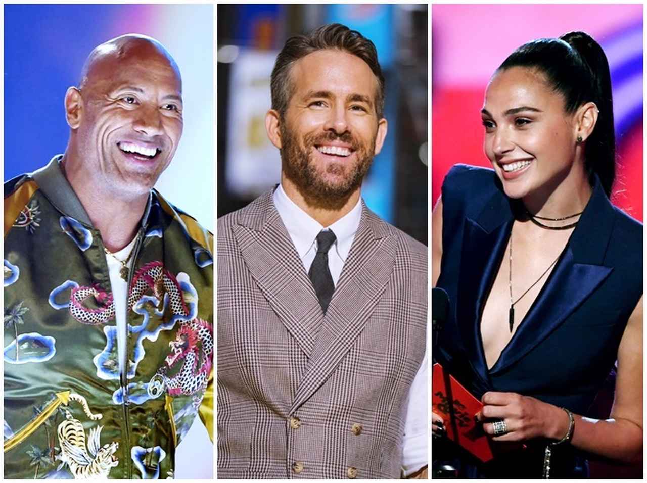 ドウェイン、ガル、ライアン、主役級3人がNetflix映画『Red Notice』で共演