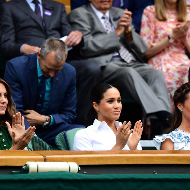 初！キャサリン妃、メーガン妃、ピッパ・ミドルトンが3ショットを披露、親友のテニス観戦で