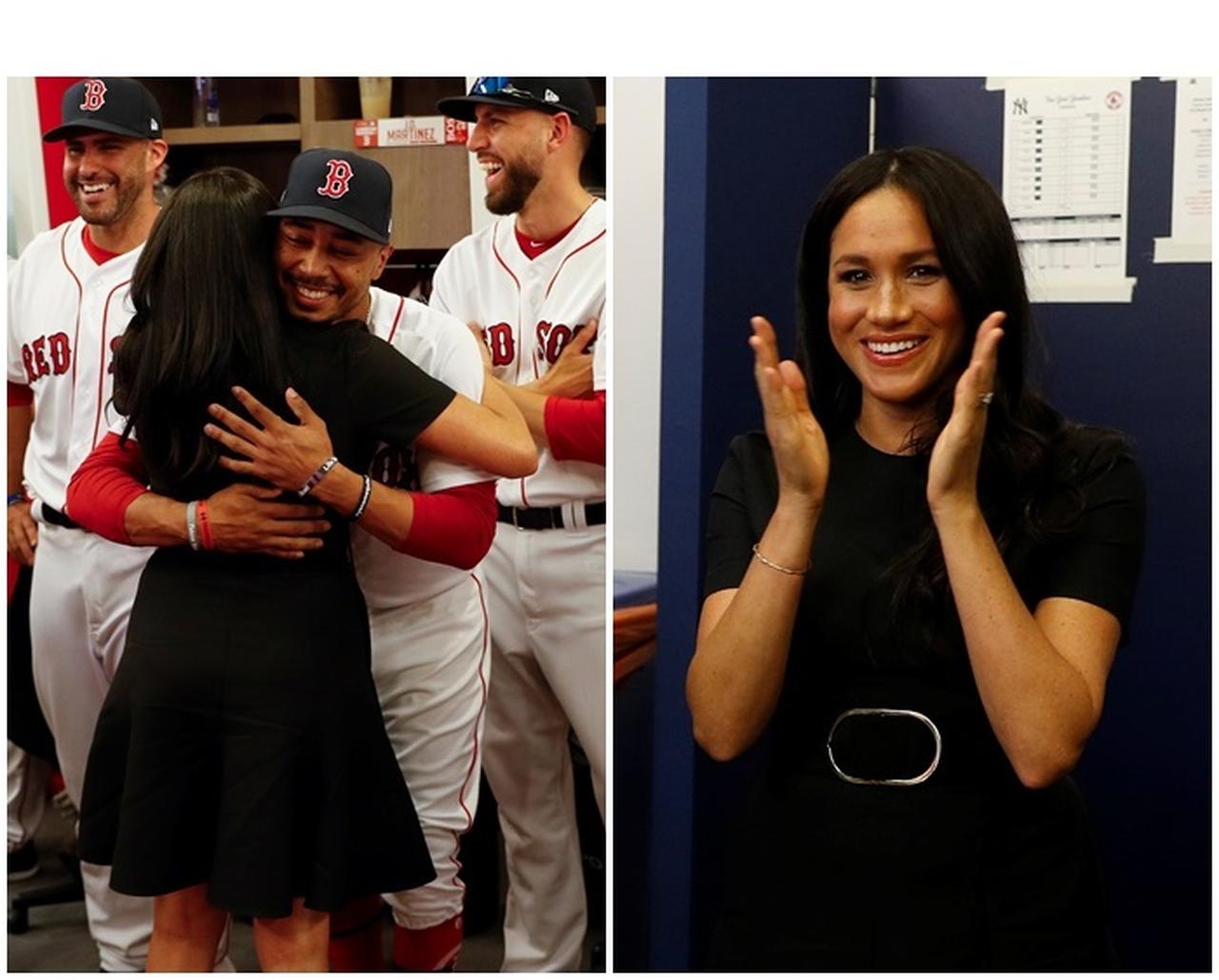 メーガン妃、掟破りまでして人気メジャーリーガーにハグした理由