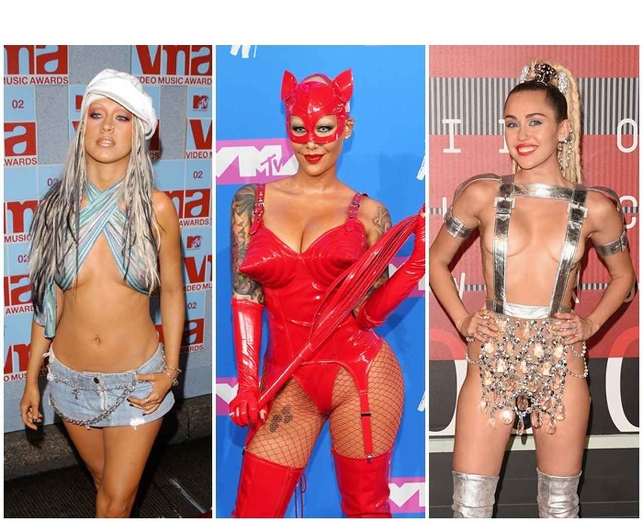 MTV VMAの歴史に残るセクシーすぎる衣装は目のやり場に困るものだらけ