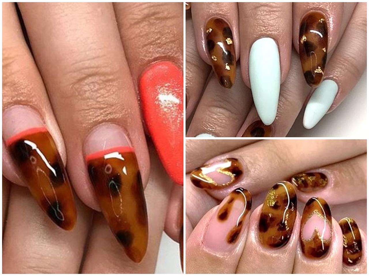 秋気分の「べっ甲ネイル」♡海外で人気のデザインをチェック