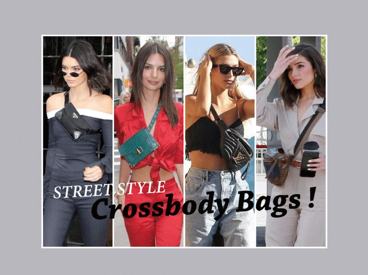 ウエストバッグを「正面に斜め掛け」が最旬!人気モデルのコーデを拝見