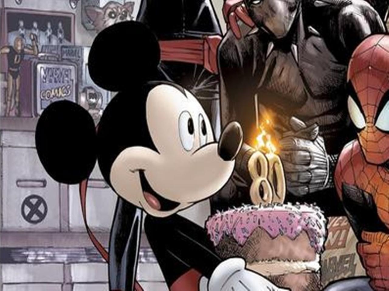 ミッキーマウスとアベンジャーズが写る「激レア」イラストが公開