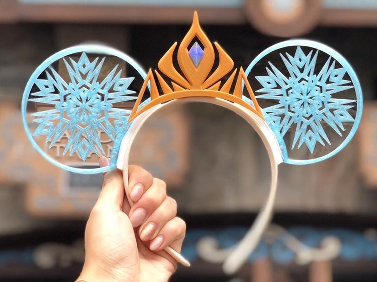 ディズニーの耳カチューシャ、「ディズニープリンセス」のカスタムが可愛い