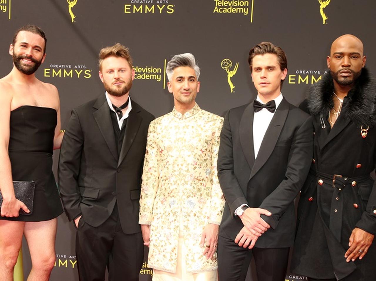 『クィア・アイ』のファブ5がエミー賞に登場!タンとジョナサンの友情がかわいすぎ