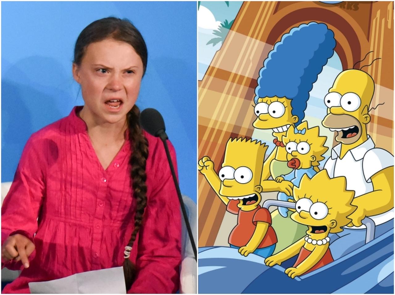 シンプソンズ、16歳の環境活動家グレタ・トゥーンベリの「怒りの演説」を十年前に予見