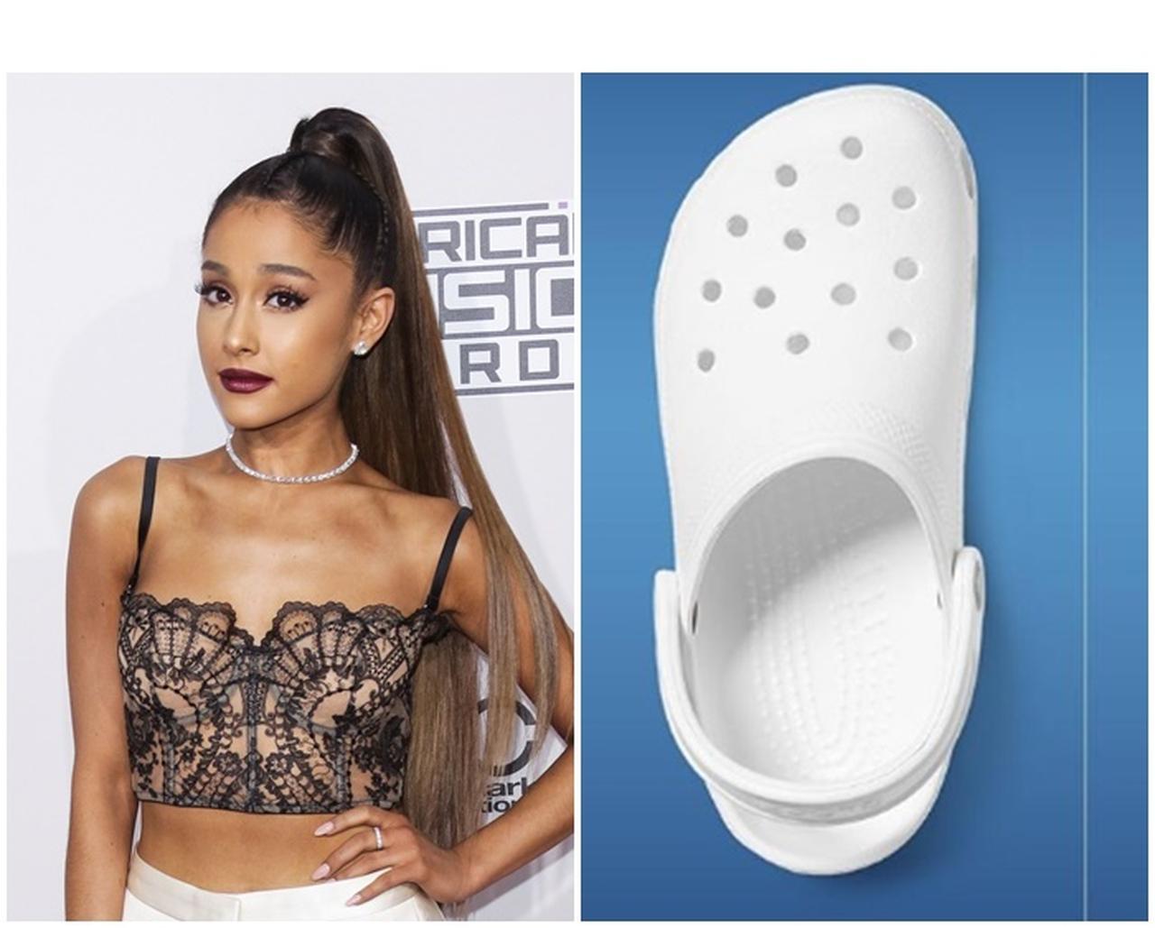 アリアナ・グランデ、誰でも手に入られる「クロックス」の完璧なコーデに称賛の声