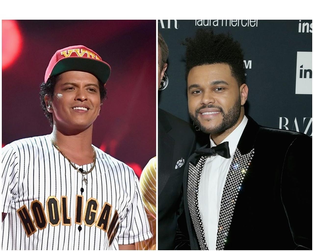 ブルーノ・マーズ、ザ・ウィークエンドのイメチェンした姿にまさかの反応