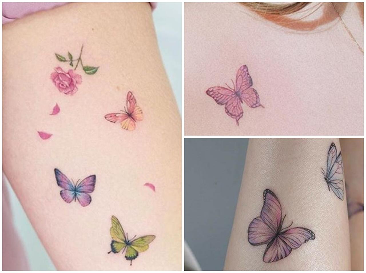 90年代風にもマッチする「バタフライ・タトゥー」が息を飲む美しさ