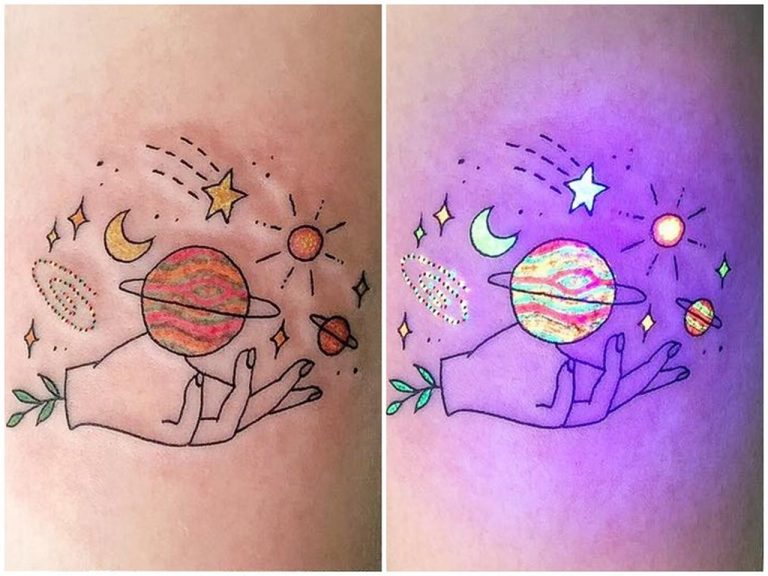 タトゥーは光る時代へ！オシャレな「グロウ・タトゥー」をチェック