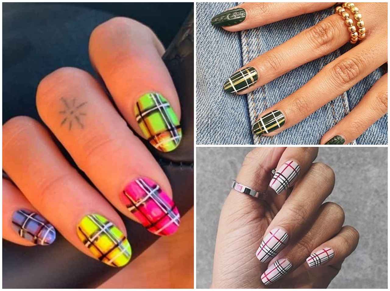 セレブも取り入れた「チェック柄ネイル」が今すぐマネしたい!