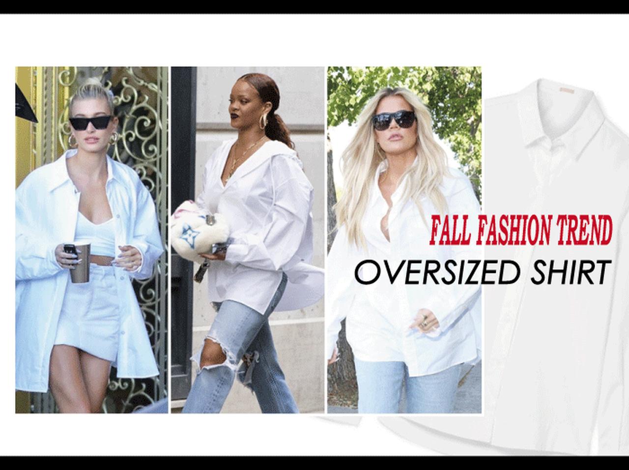 白シャツをオーバーサイズにゆるっと着るのが旬！