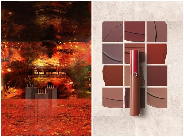 『アルマーニ ビューティ KOYO』紅葉がテーマのポップアップストア2日間限定で