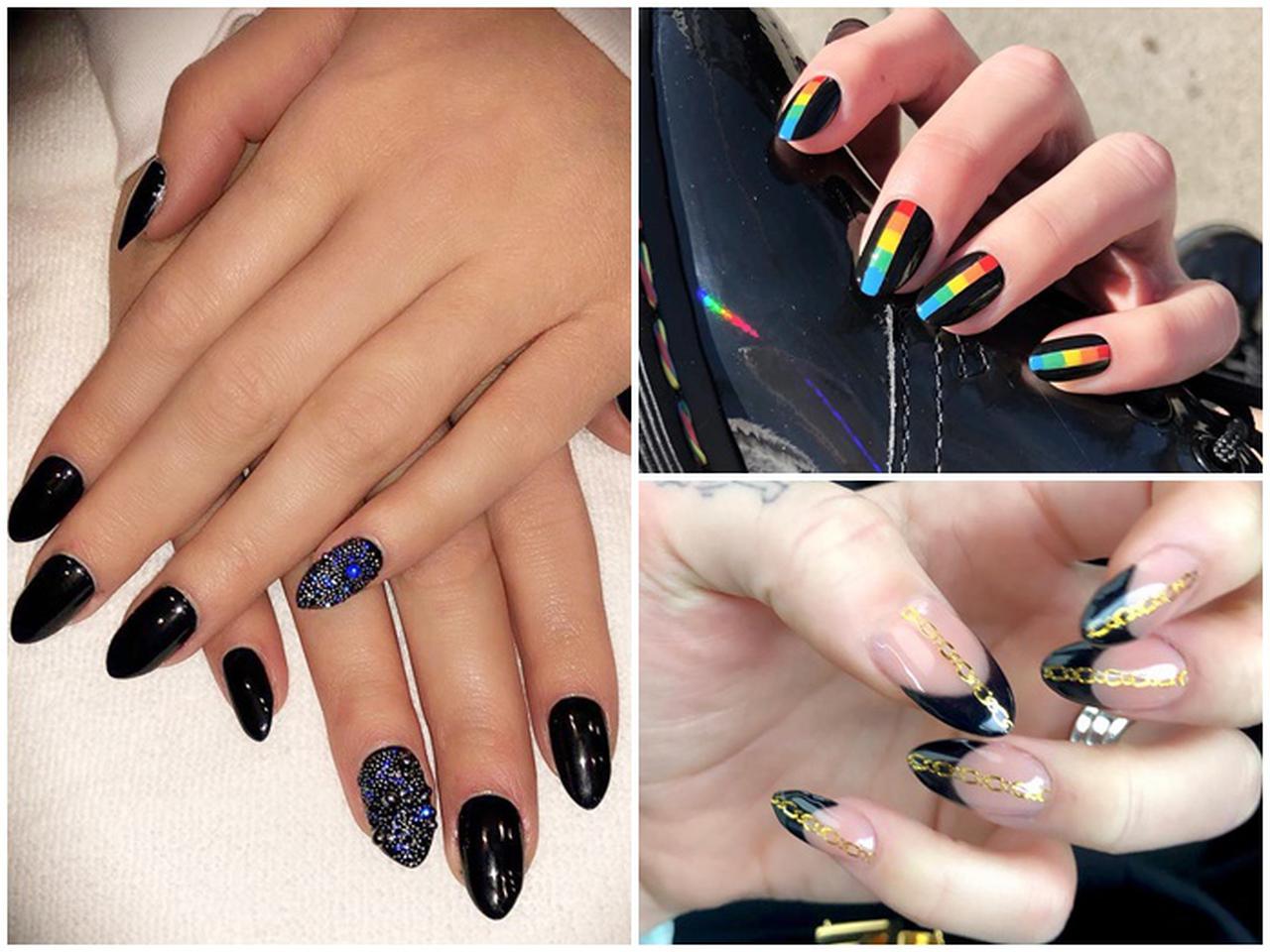 黒ネイル旋風!シックな「ブラックネイル」にセレブたちが夢中♡