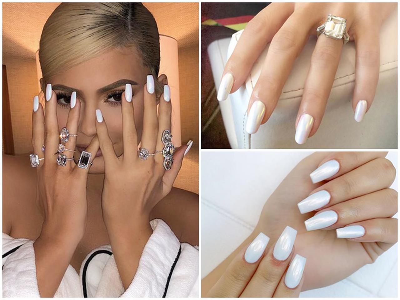 セレブも夢中！「パールホワイトネイル」がワンカラーなのにハイセンスすぎる♡