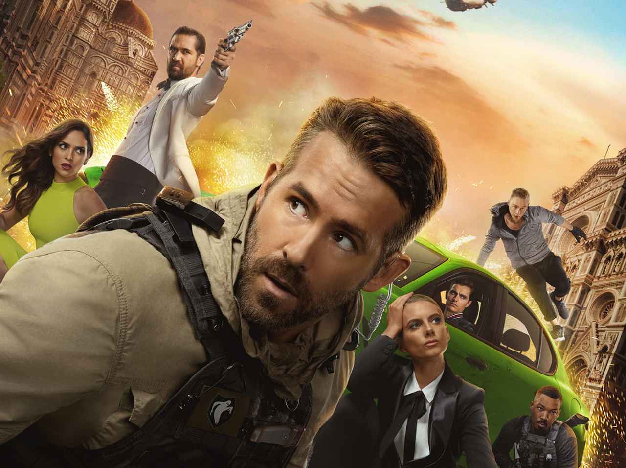 ネトフリ『６アンダーグラウンド』、ライアン・レイノルズが街をぶっ壊す！カーチェイス映像が公開