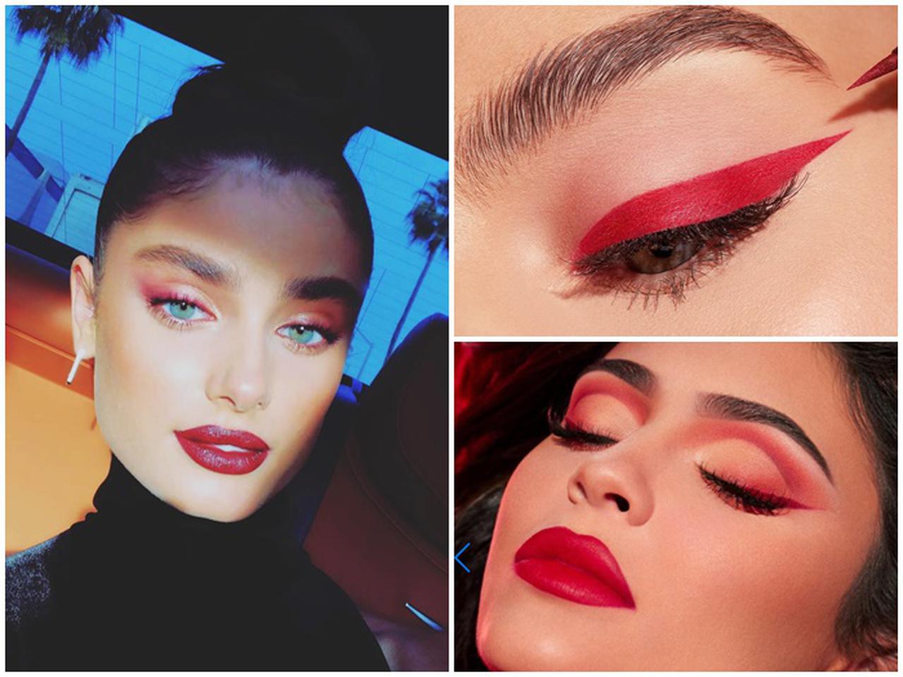 「赤アイライナー」でさりげなくトレンドをオン!オシャレ度高めの赤メイク