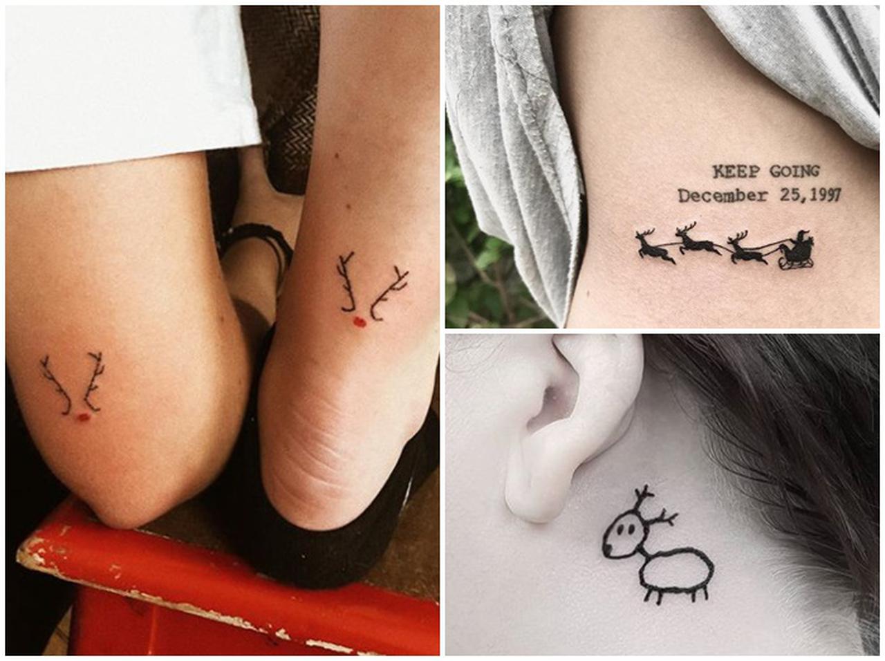 気分が高まる♡オシャレな「クリスマス・タトゥー」をチェック!