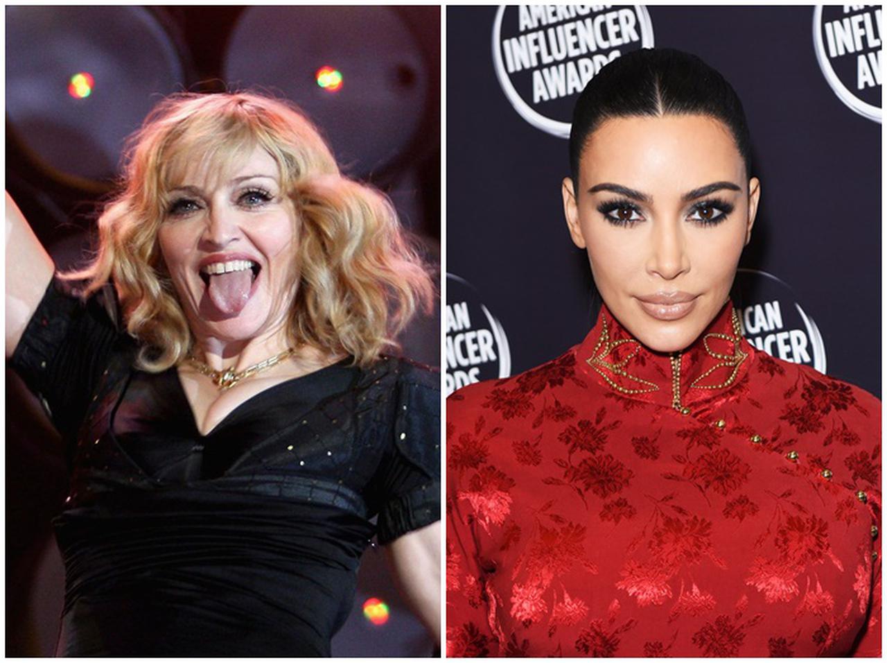 マドンナ、寝起きの自分は「クソ」ライブ中にキム・カーダシアンから『美容の秘訣』聞き出す