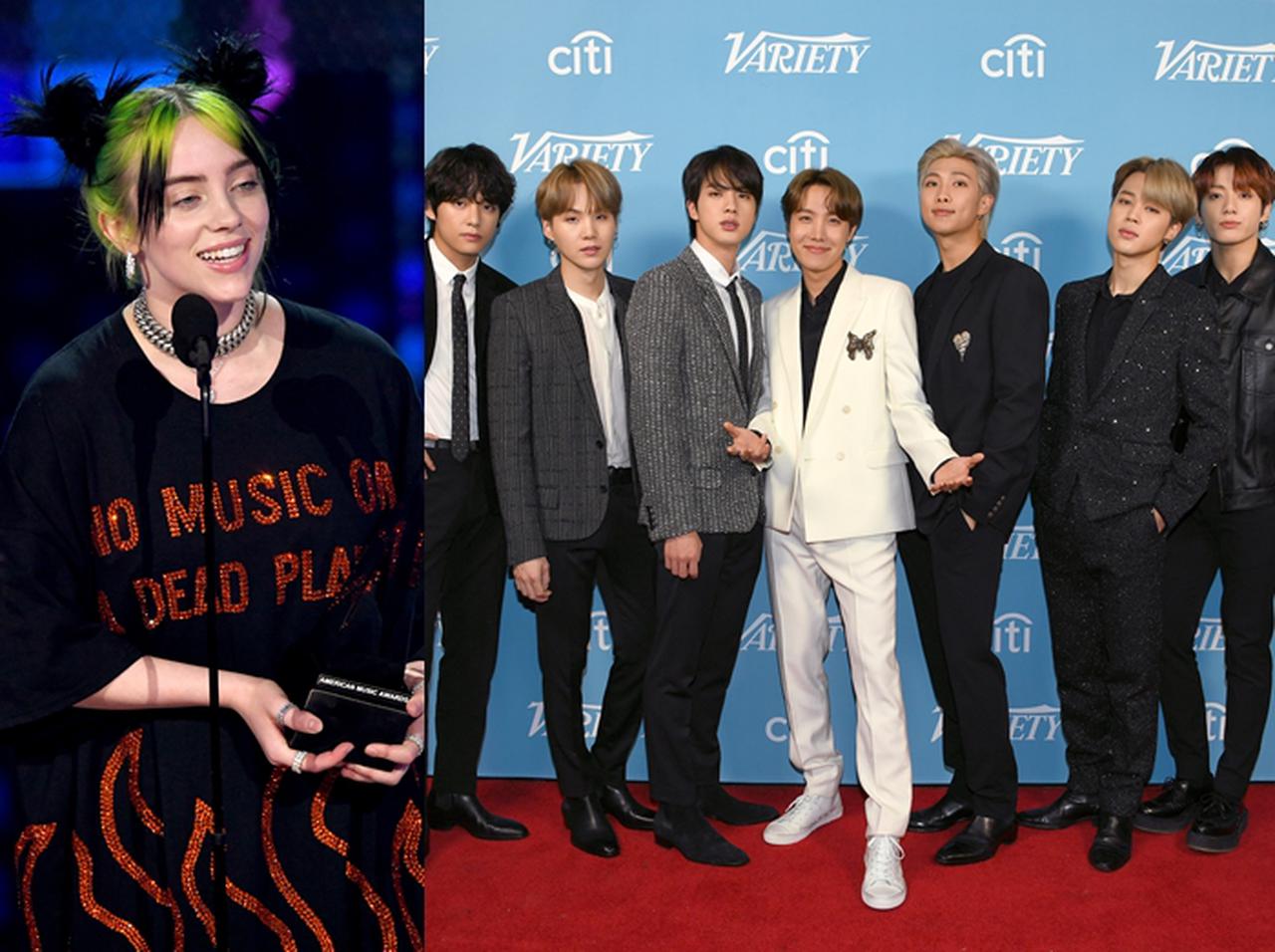 ビリー・アイリッシュ、韓国BTSとの「身長差」がネットをザワつかせる