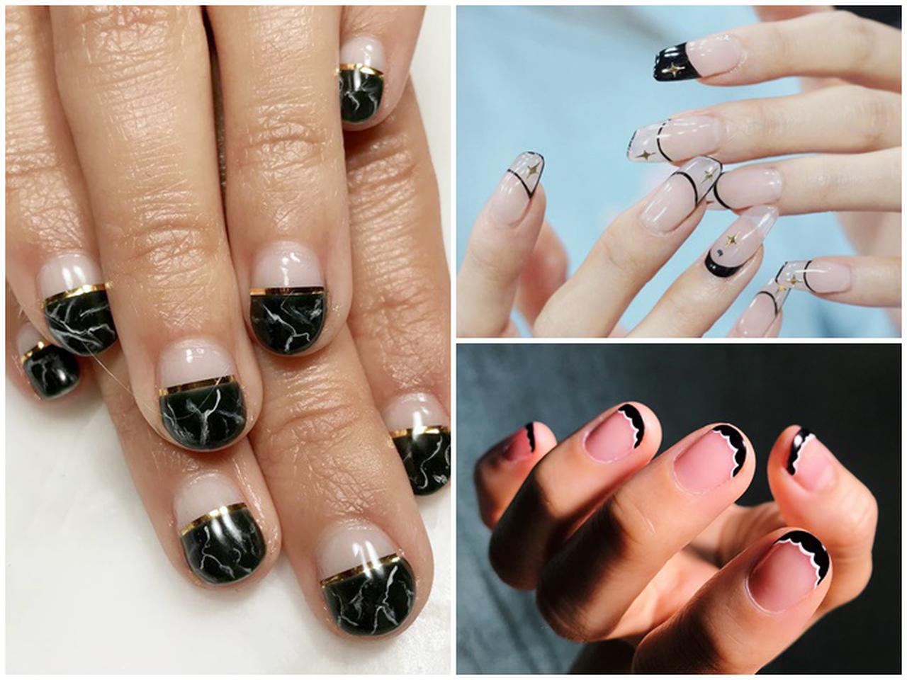 周りに差をつける！進化系「黒フレンチネイル」が最高にオシャレ