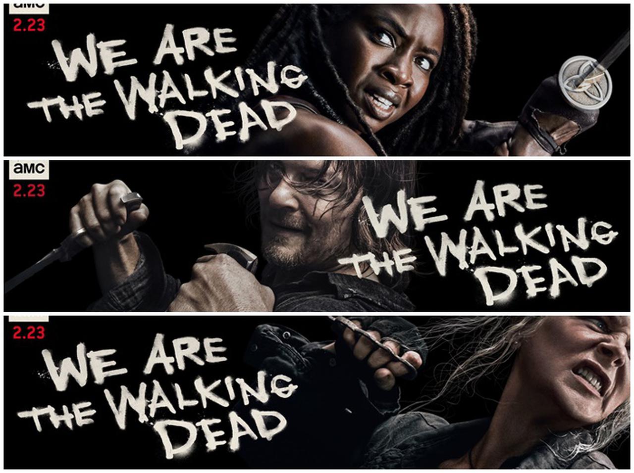 『ウォーキング・デッド』シーズン10後半、4つのキーアートが公開