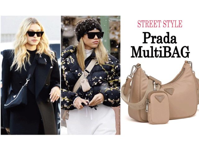 プラダのポーチつきWバッグが可愛さ２倍でセレブに人気♡