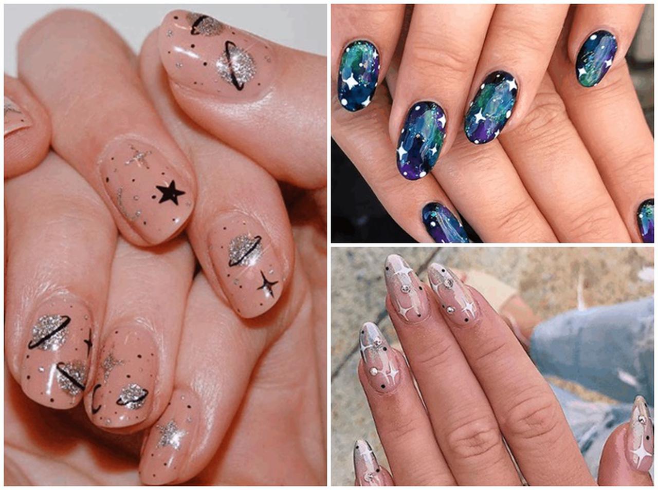 きらめく銀河を描いた「ギャラクシー・ネイル」にクギヅケ!