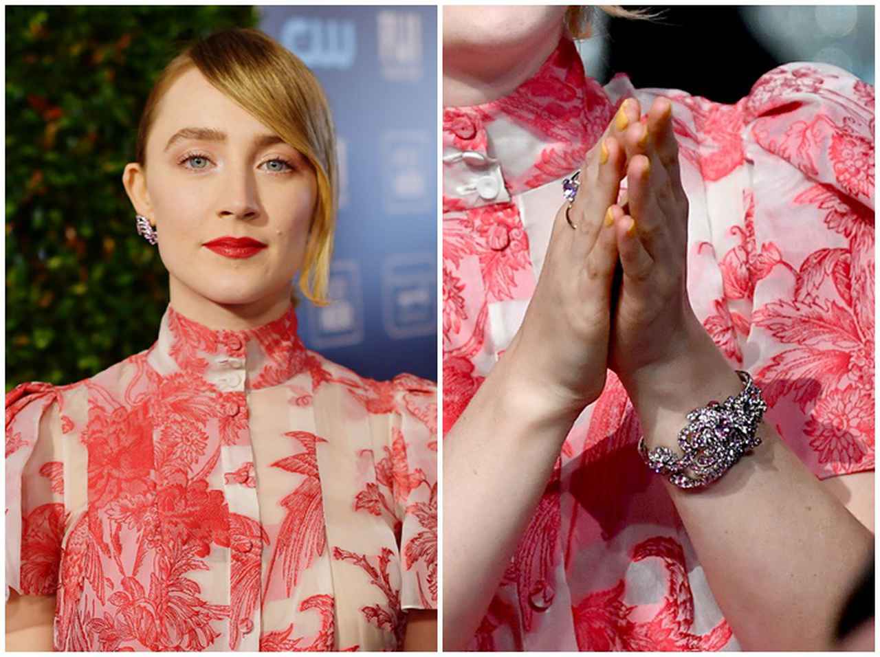 注目の女優シアーシャ・ローナン、日本発NIWAKAのジュエリー愛用