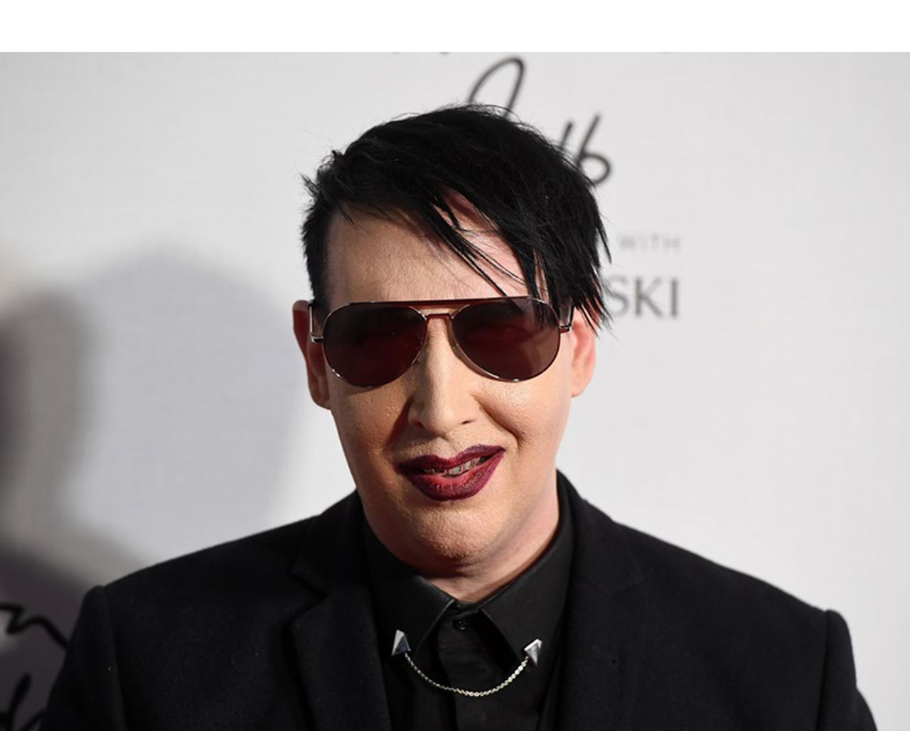 マリリン・マンソン、「スッピン」でオスカー俳優と夜遊び