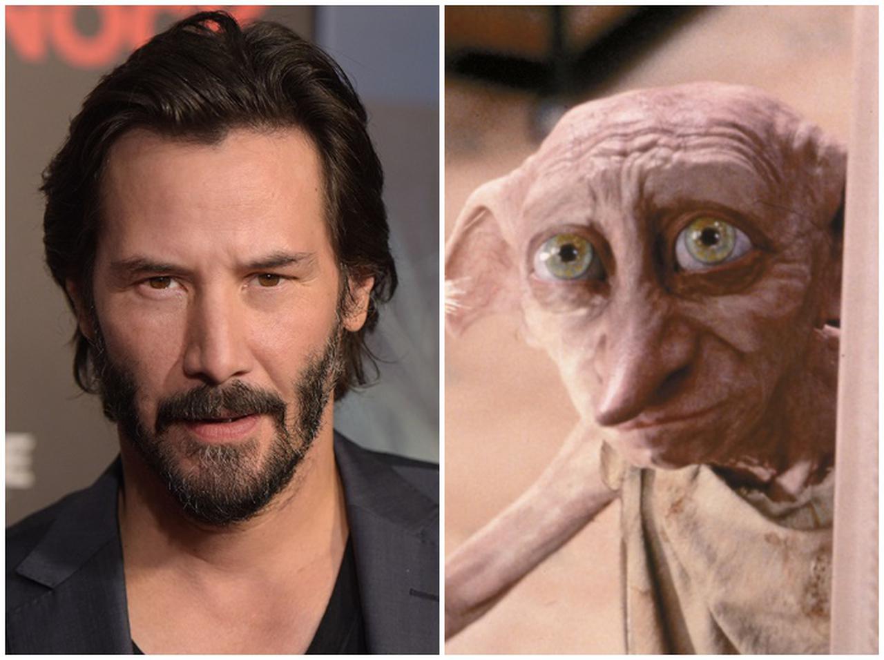 「キアヌ・リーブス」と「ハリポタのドビー」を足すと『あの俳優』に似ていることが発覚