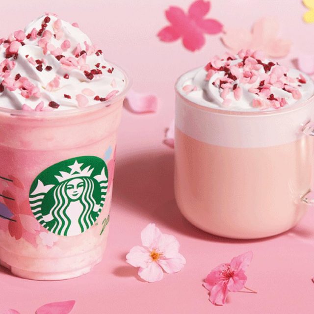 スターバックス、日本限定『さくら ミルクプリン フラペチーノ®』『さくら ミルク ラテ』発売