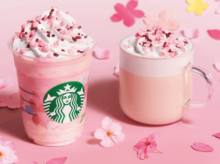 スターバックス、日本限定『さくら ミルクプリン フラペチーノ®』『さくら ミルク ラテ』発売