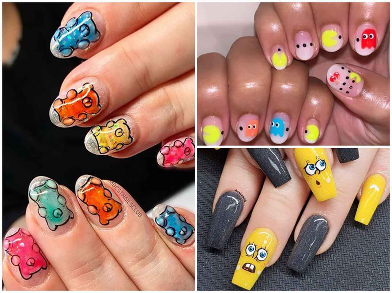 ポップな「キャラネイル」で遊んで！マリオからハリボーまでバリエ豊富な8選