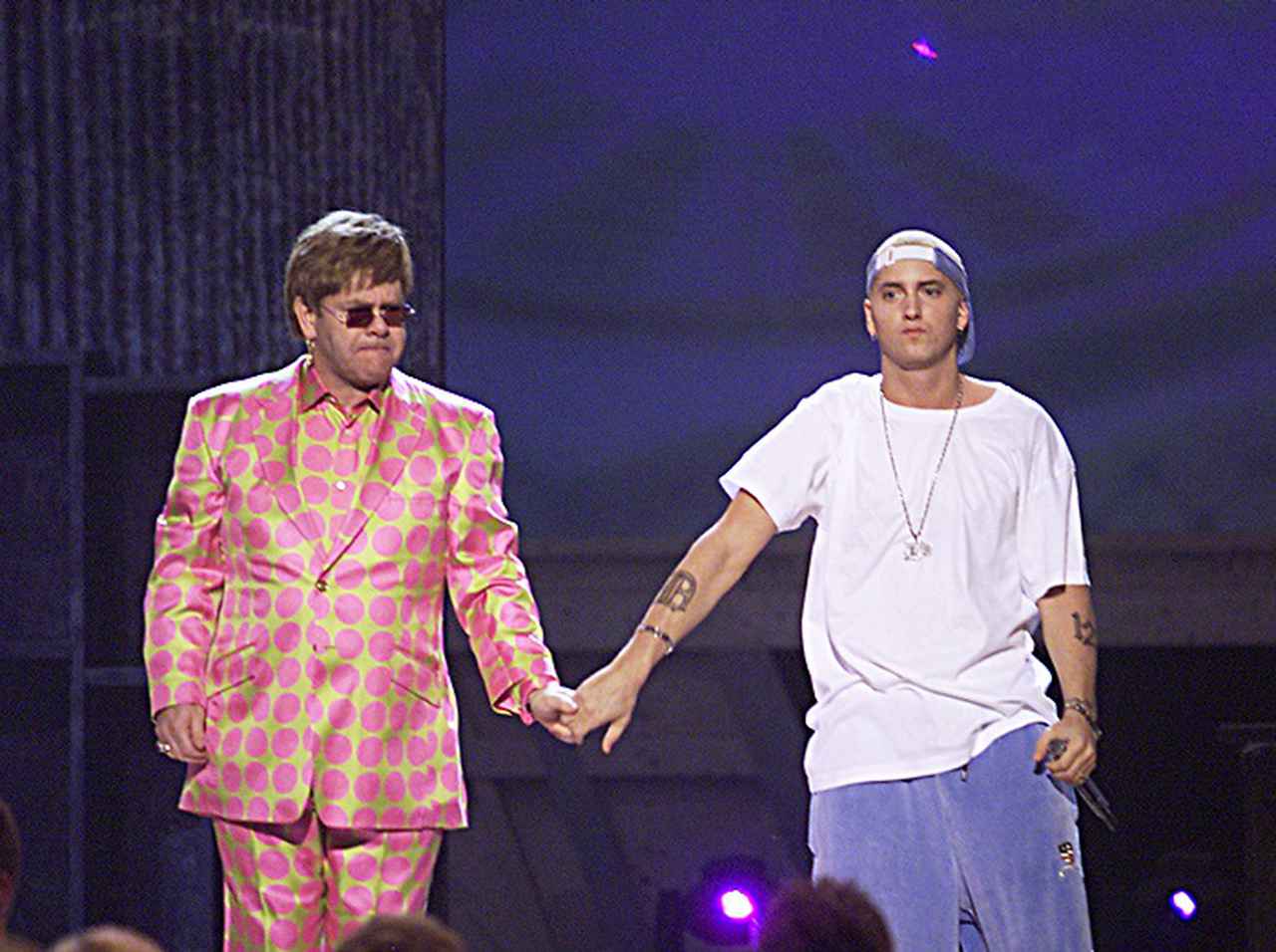 エミネム、敬愛するエルトン・ジョンとオスカーで19年ぶりの再会