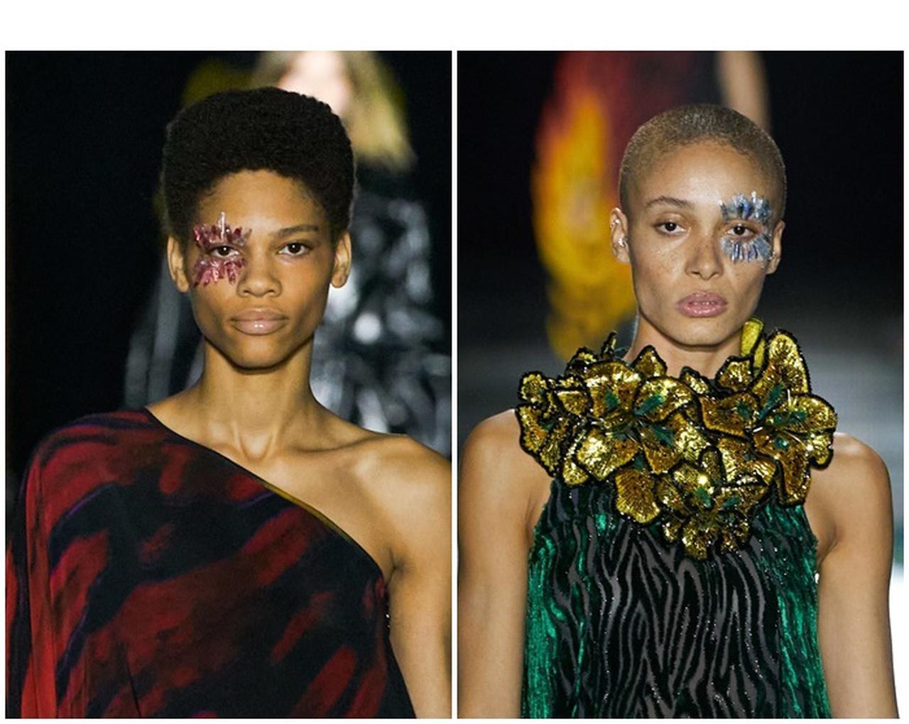 本物のクリスタルを砕いてメイクに!ファッションショーのメイクに注目