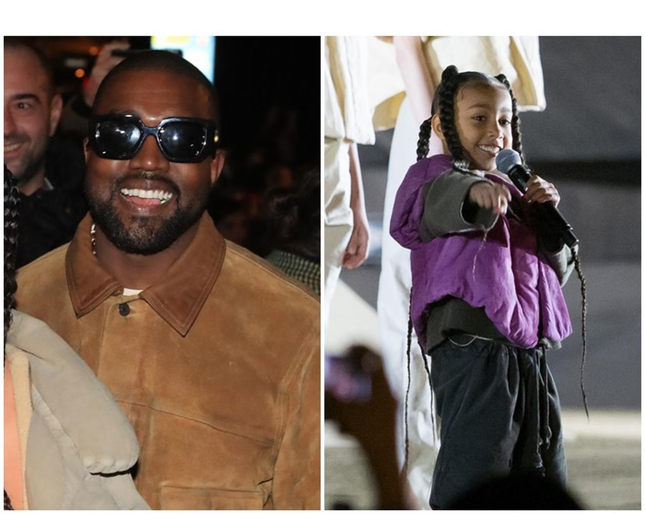 Yeezy season 8のコレクションでキム&カニエの6歳娘が熱唱!キムは思わず涙