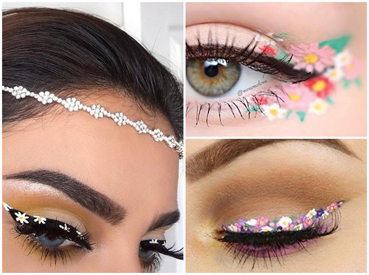 目元に花がカワイイ「フローラルアイメイク」でとびっきりフォトジェニックに