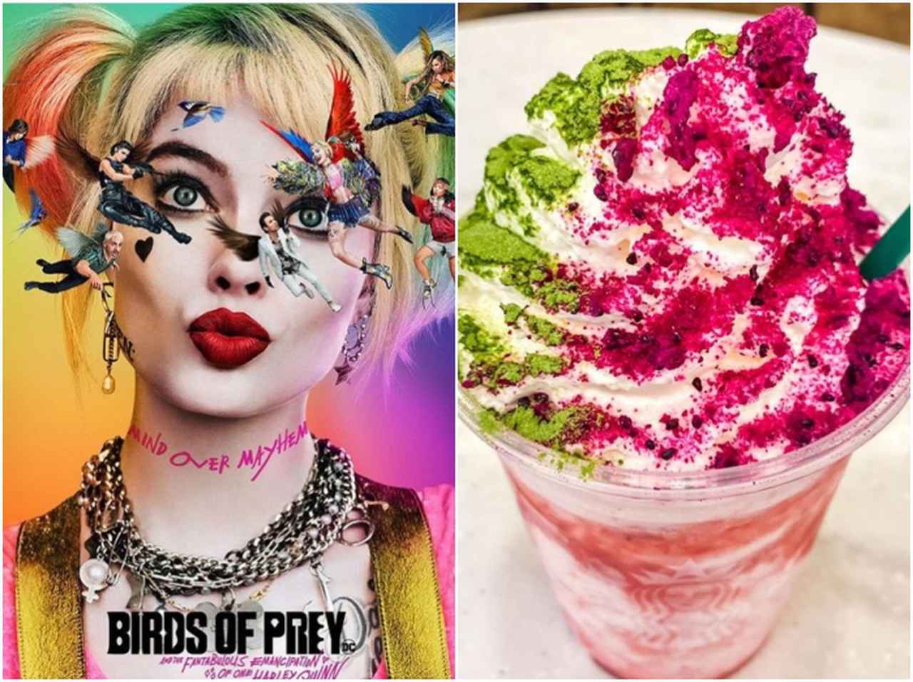 まさに悪カワ！？「ハーレイ・クイン」をイメージしたスタバドリンクのお味は？