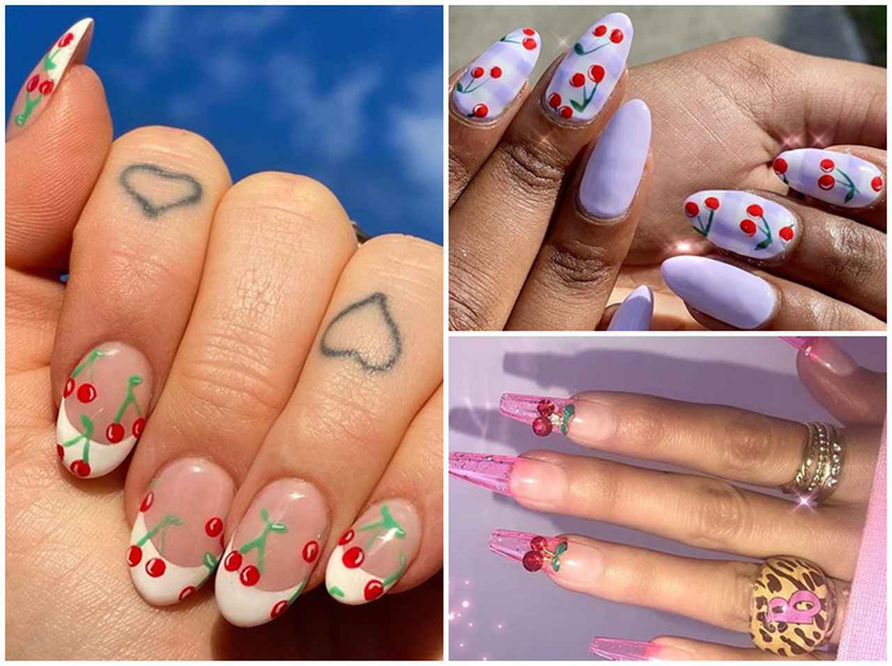 甘酸っぱいさくらんぼを爪先にオン!「チェリーネイル」がカワイイ