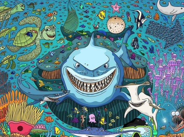 ピクサーより挑戦状！この絵の中のどこにニモがいるか分かる？