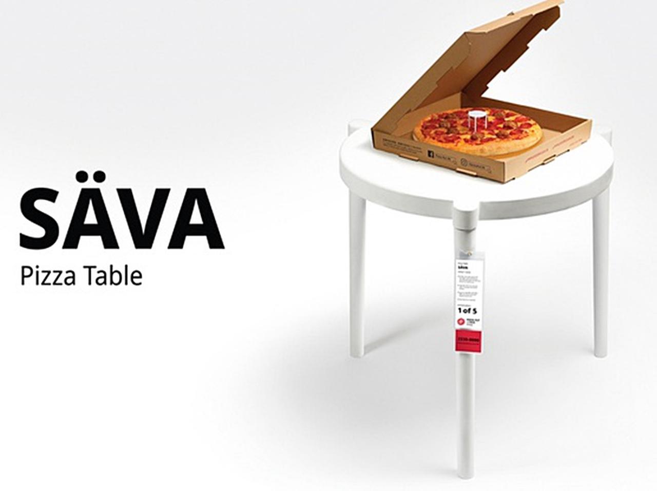イケア、ピザハットとコラボした“テーブル”を発売