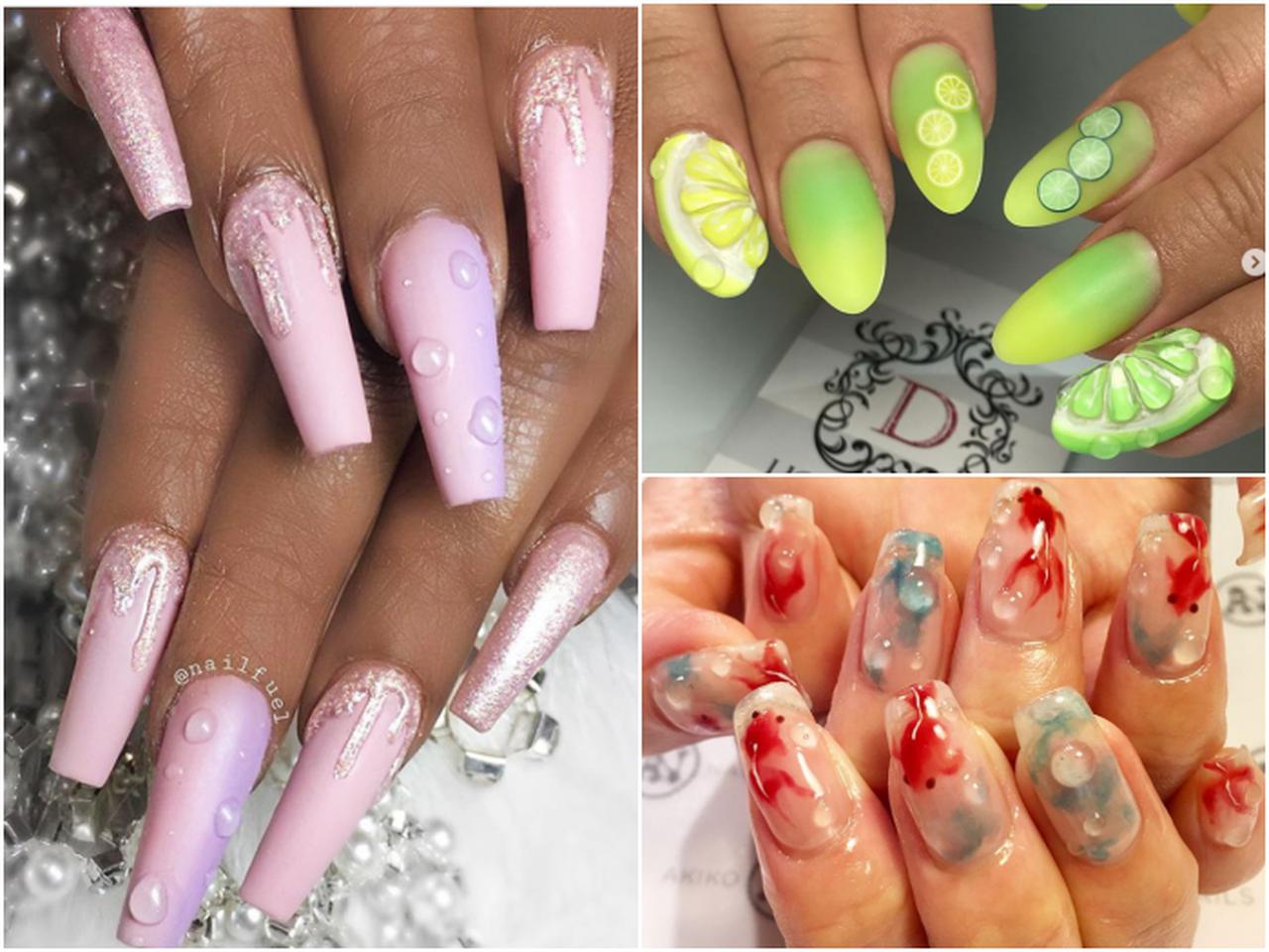 まるで濡れているみたい!「水滴ネイル」がハイセンスすぎる