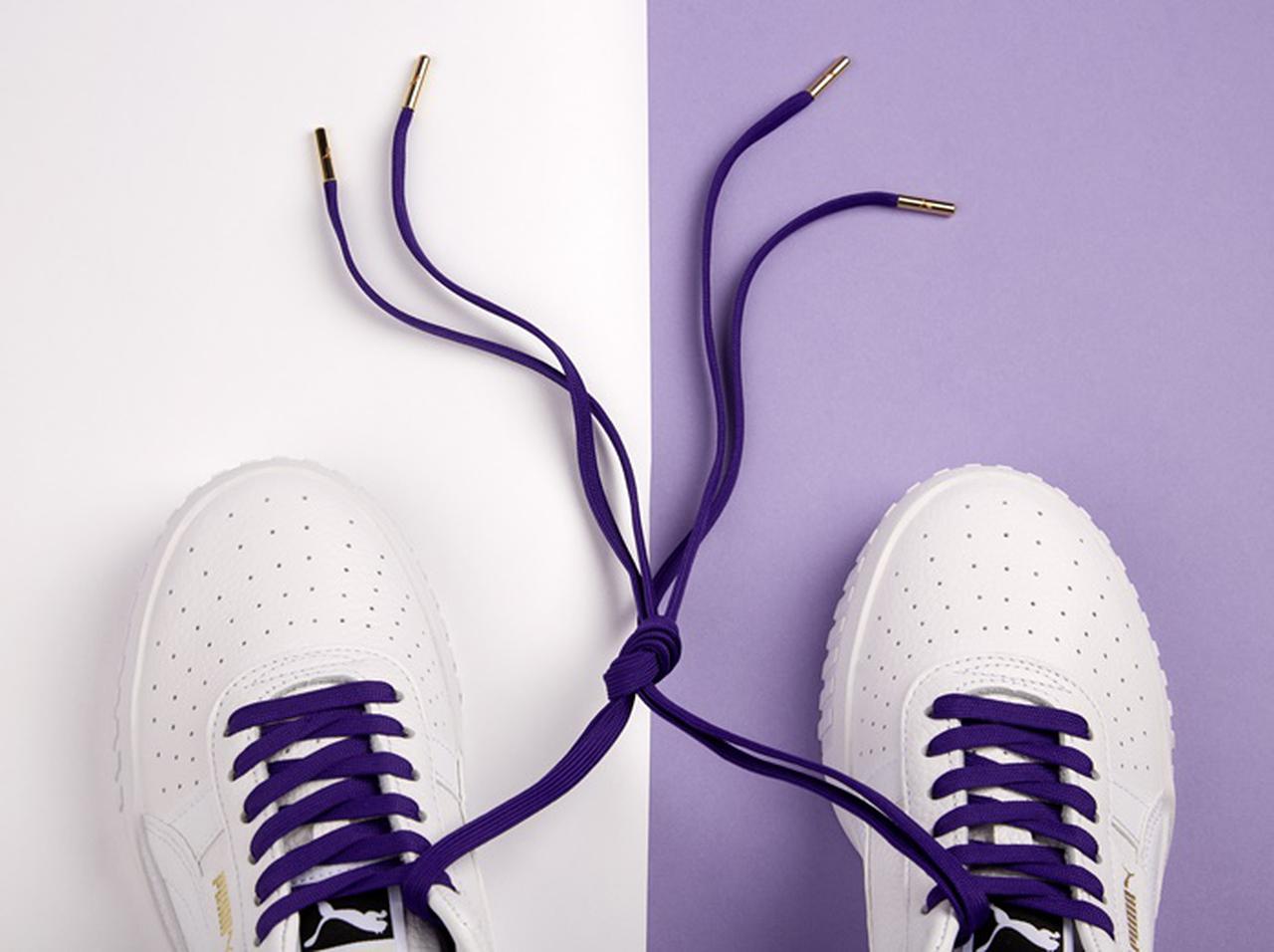 PUMA、国際女性デーを支援！バイオレットカラーのシューレースが持つ意味とは？