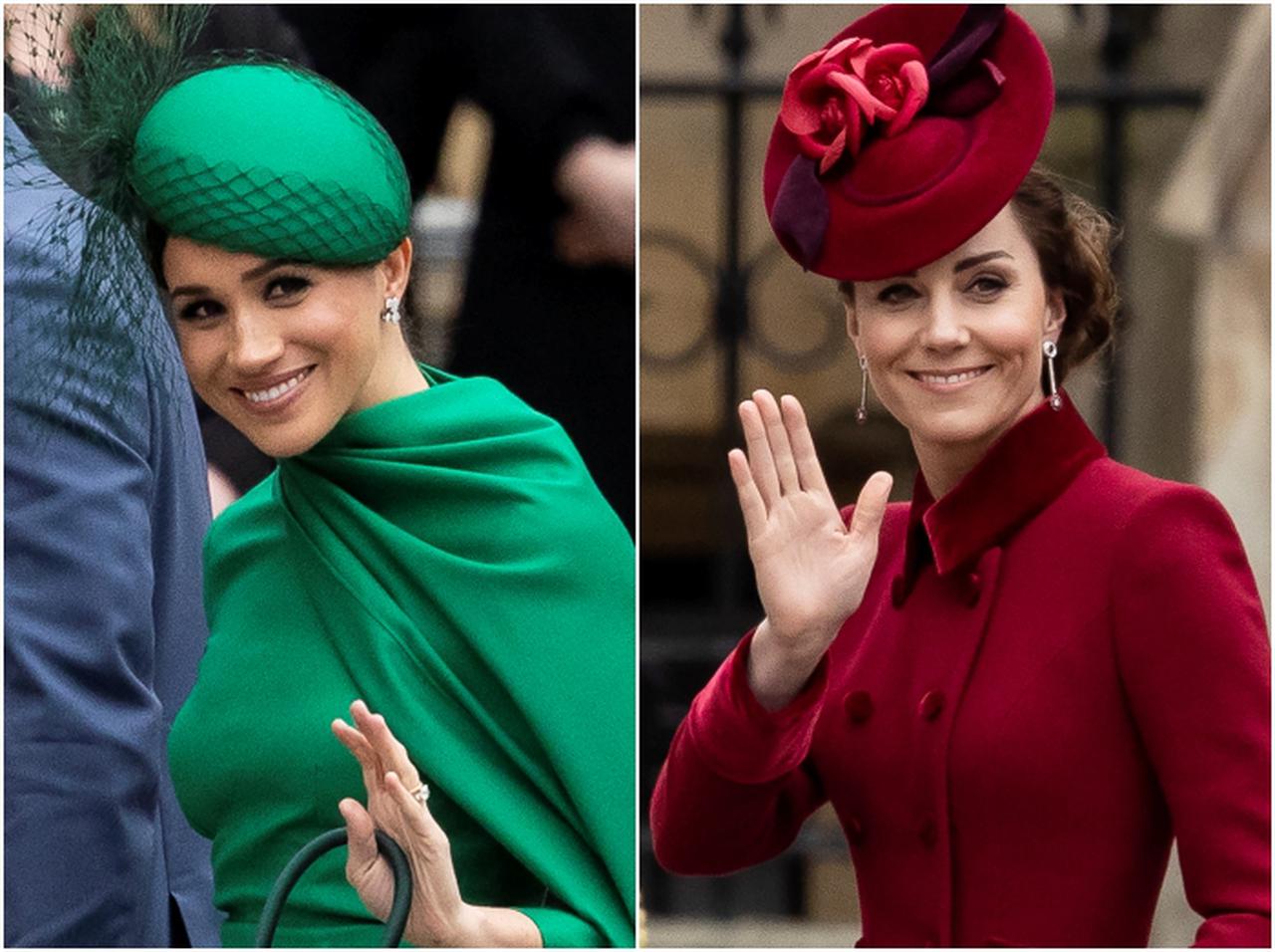 メーガン妃、ロイヤル最後の公務でのキャサリン妃との「やり取り」に注目【動画】